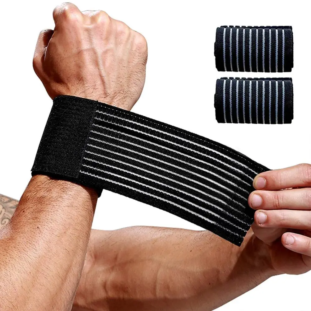 2 Pcs Wrist Brace Wrist Wraps for Men and Women Hand Support Bands Wristband for Weightlifting Tennis Fitness