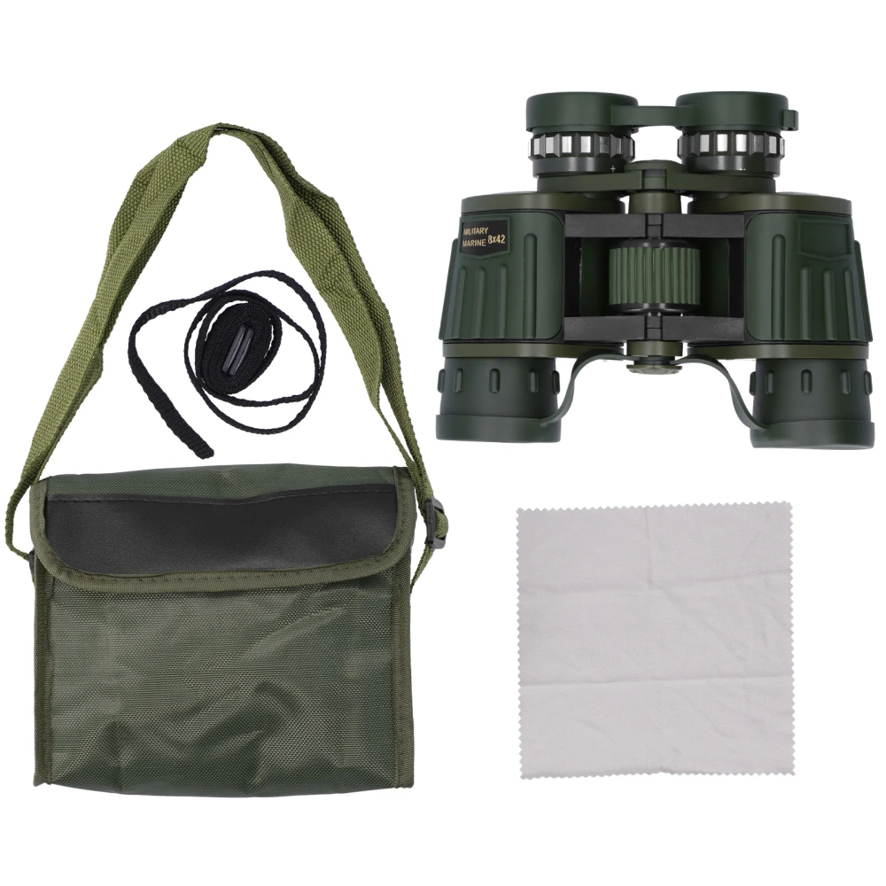 Binoculars Low Light Night Viewing Waterproof Mildew Proof Outdoor Product Army GreenDF-8X42