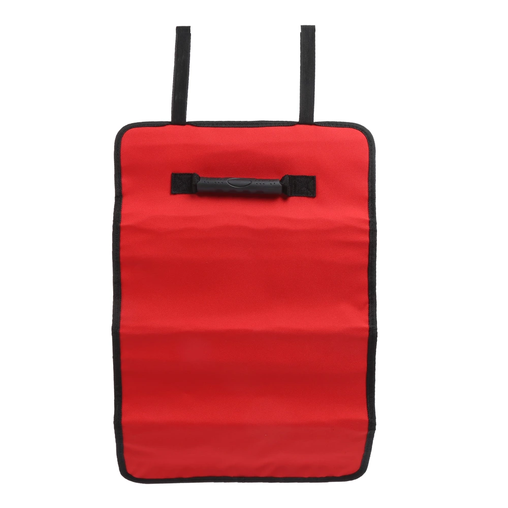 Multifunction Portable Reel Rolling Tools Bag Electricians Organizer Pouch Toolkit Red