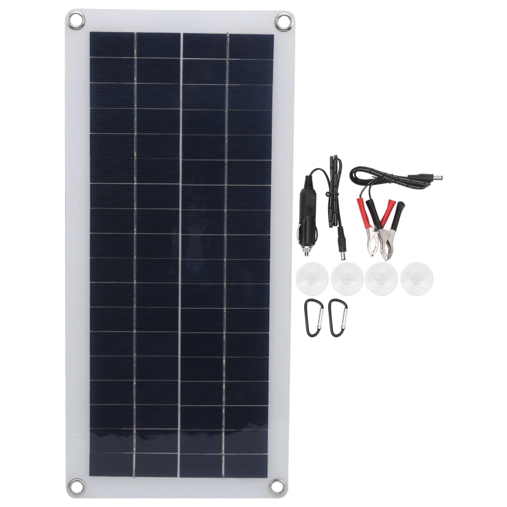 10W Polycrystalline Silicon Solar Panel Dual Output for Outdoor Camping Emergency Charger