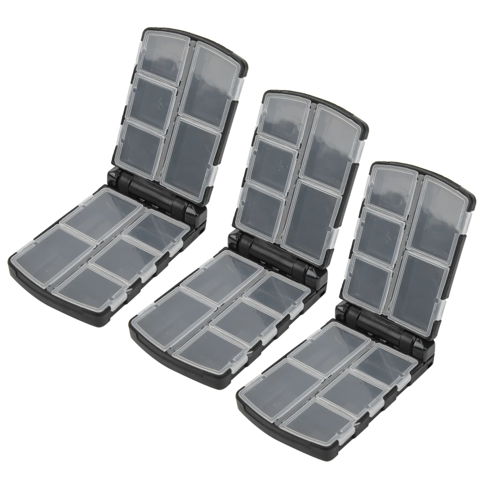 3Pcs SemiAutomatic Fishing Tackle Box Fishing Lure Bait Storage Organizer Case Container(28054-1 )