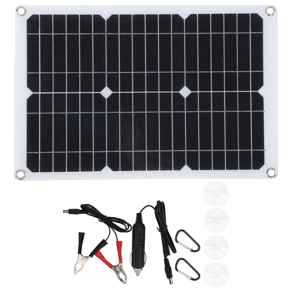 20W 18V Monocrystalline Silicon Solar Energy Cell Panel Outdoor Phone Car Battery Charger