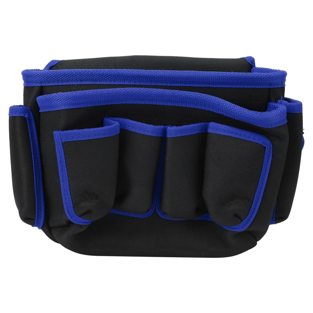 MultiFunctional Repair Tool Waist Bag Outdoor MultiPocket Waist Pouch Tools Organizer(Blue Edge )