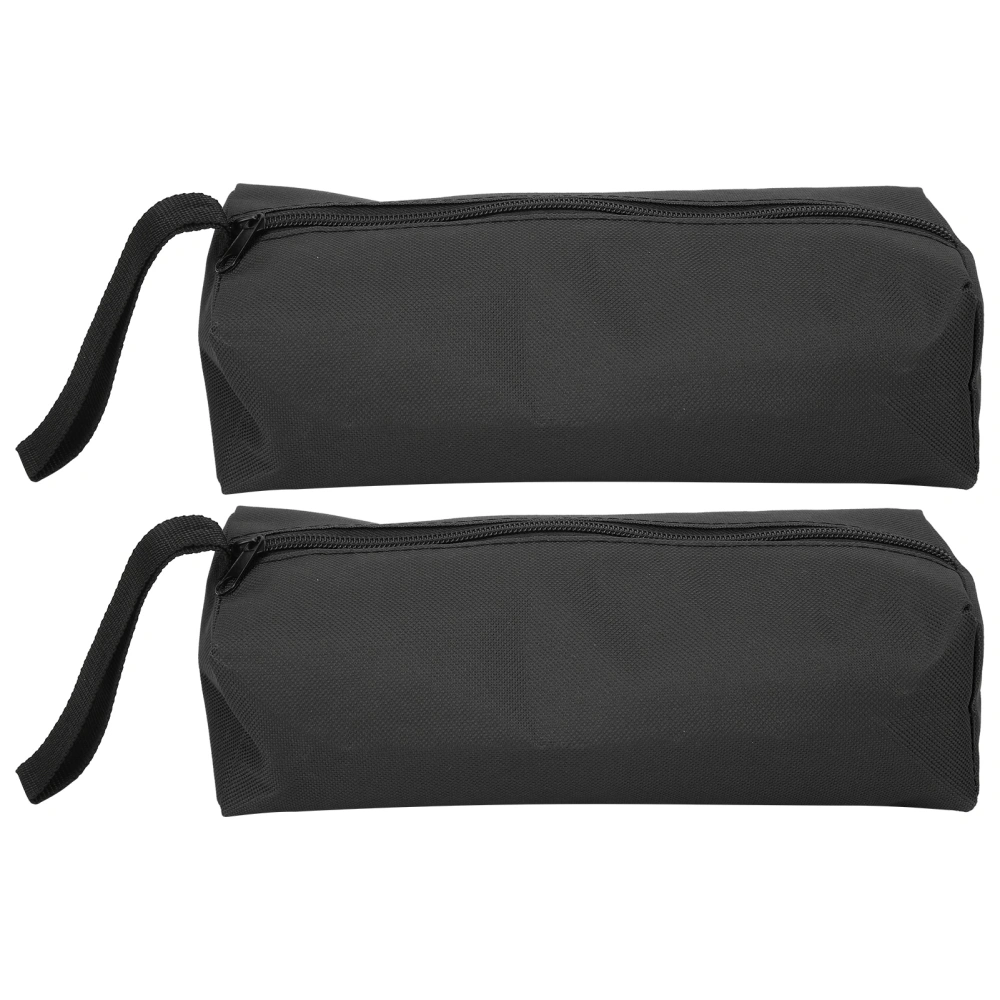 2pcs S Size Portable HandHeld Tool Storage Bag Repair Hand Tools Organizer with Wristband(Black )