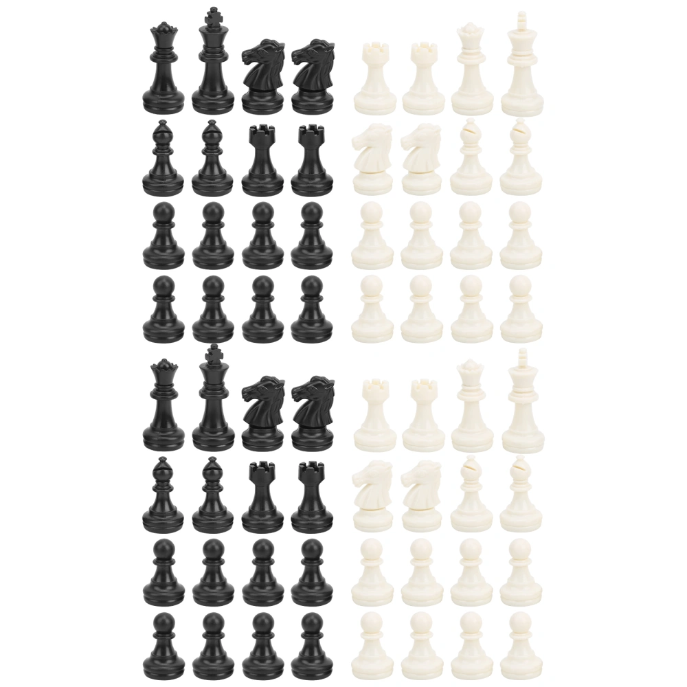 2 Set Plastic Chess Pieces Magnetic Party Activity Games Entertainment Accessories