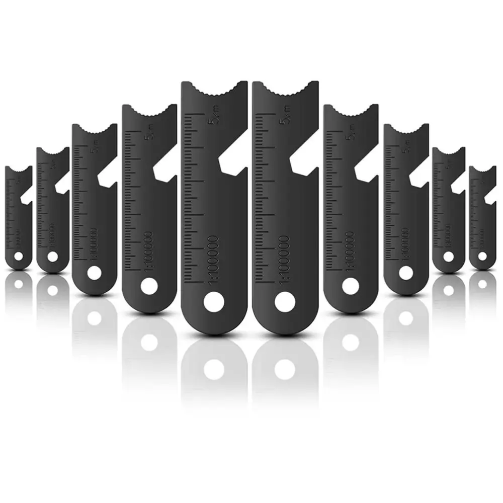 BuyWeek 10 Pcs Outdoor Flint Scraper Striker Flint Fire Starter for Outdoor Camping Hiking Hunting Emergency Survival