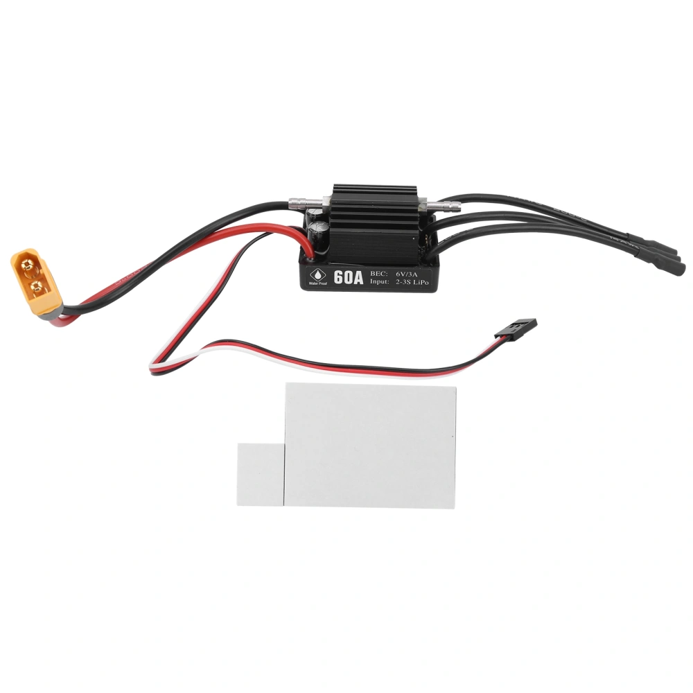 60A Brushless Waterproof ESC 2‑3S RTR Version Upgrade Accessory for RC Boat Model