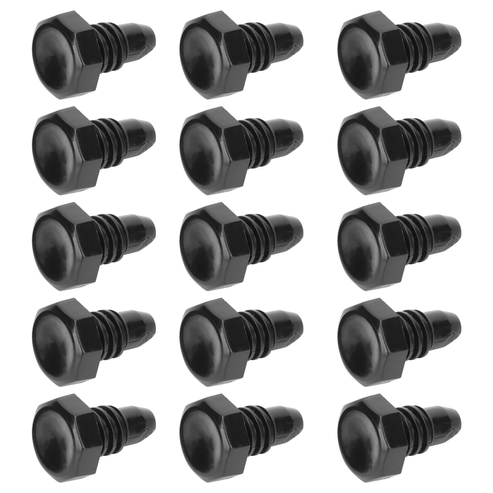 15 pcs Billiard Bottom Rubber Plug Protection Pad Pole Tail Cover Protection Accessories