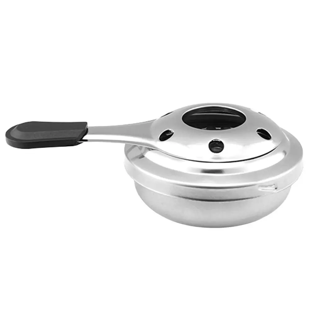 Portable Stainless Steel Alcohol Stove Fondue for Outdoor Camping Cooking Pot