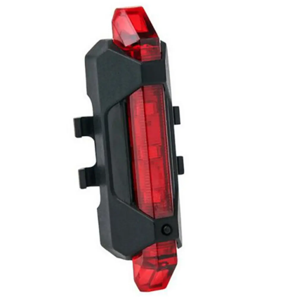 Bike Rear Light Bike Accessories Safety Light Waterproof Taillights USB Charging Warning Lights Mountain Bike Taillights