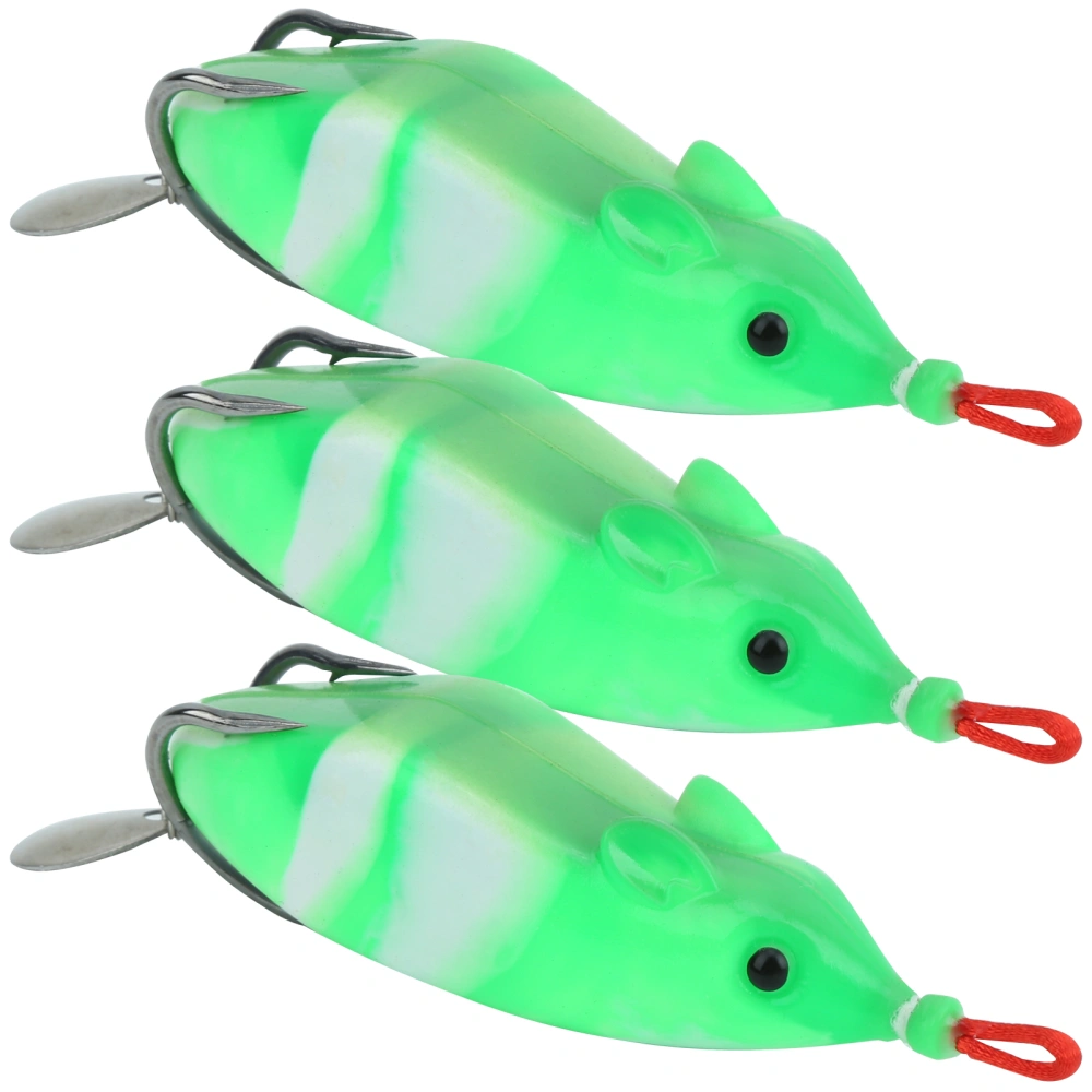 3Pcs Sequin Conversion Soft Artificial Simulation Snakehead Lure Bait Fishing Tackle5#