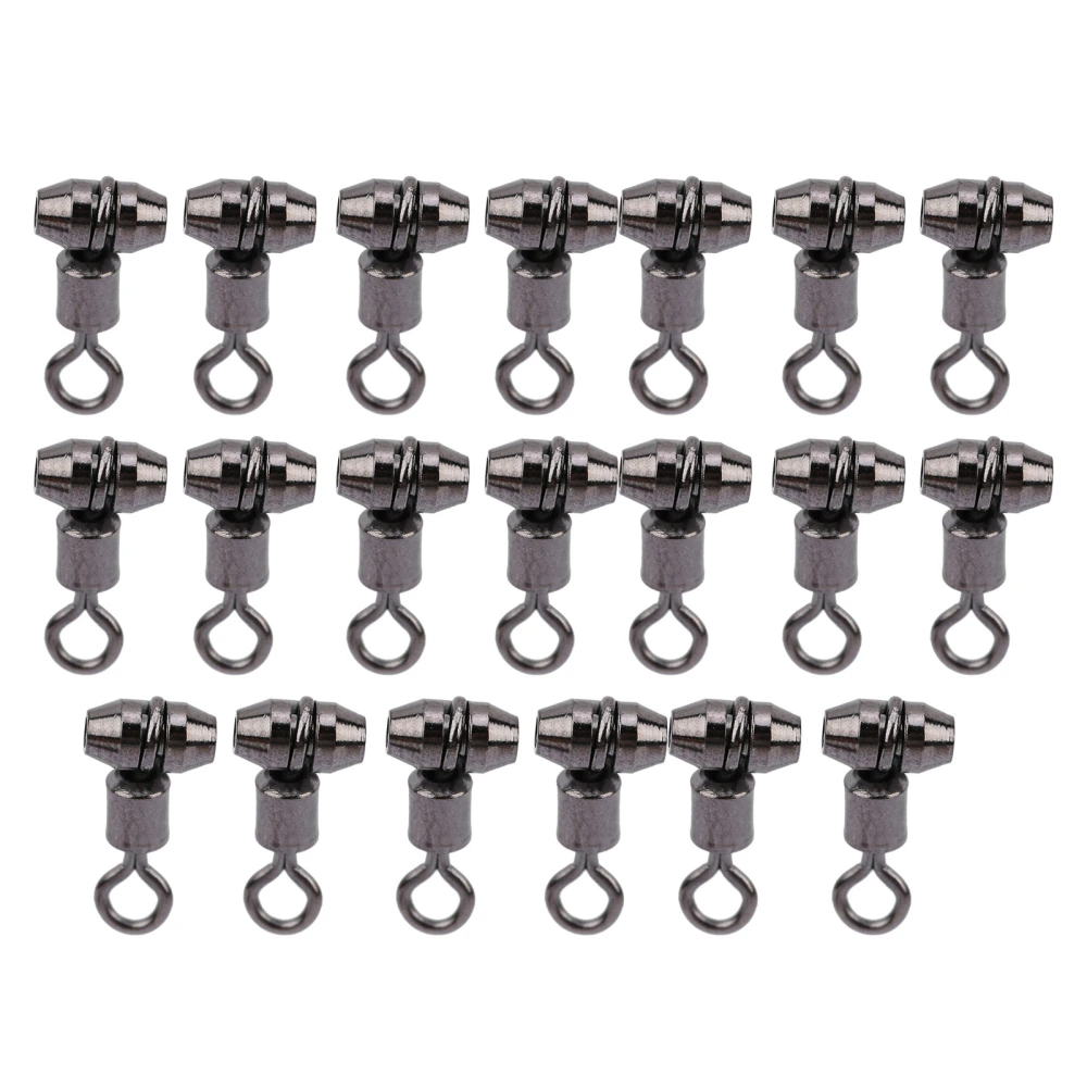 20pcs Copper Enhanced Version European Type Swivel Hook Gear Connector Fishing EquipmentS