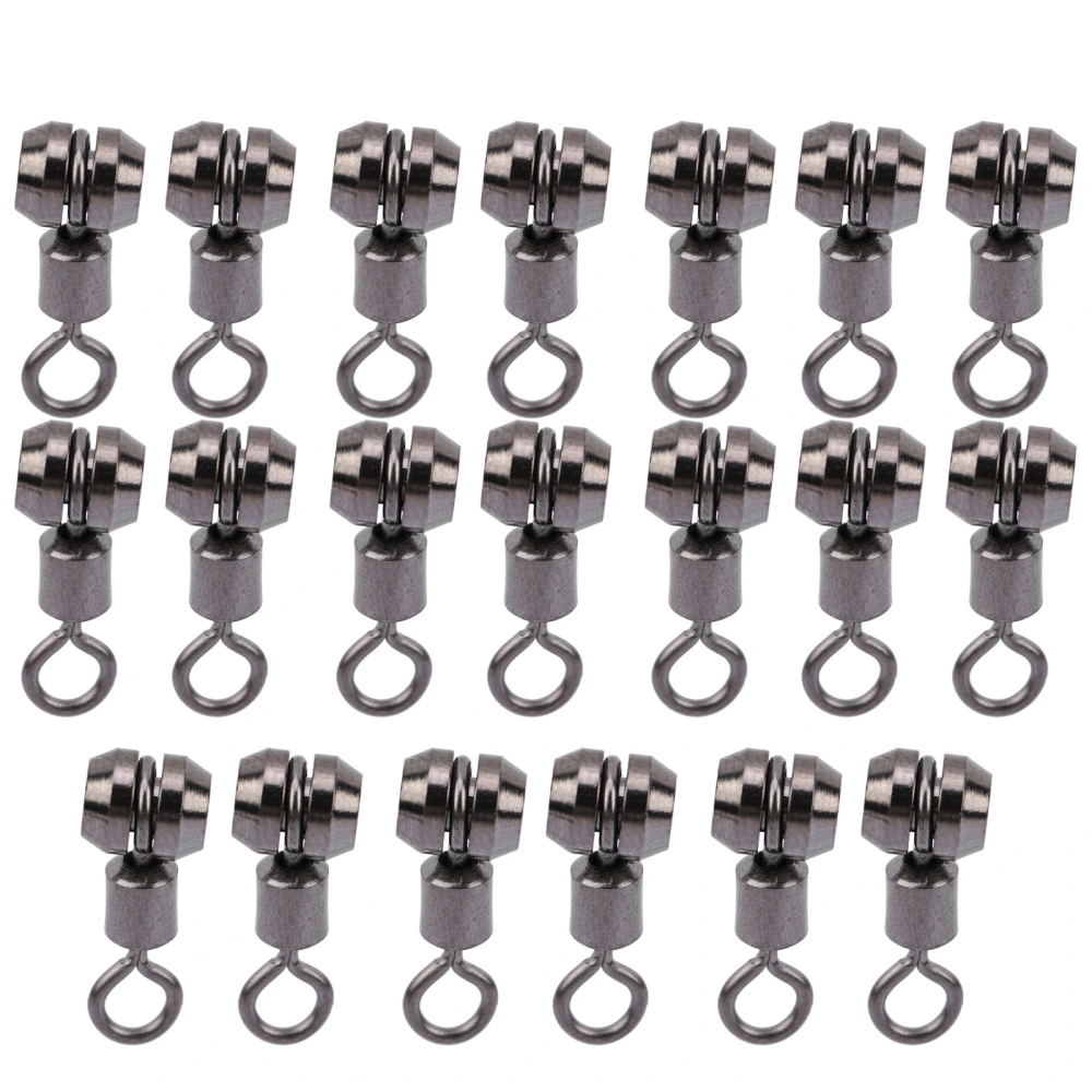 20pcs Copper Enhanced Version European Type Swivel Hook Gear Connector Fishing EquipmentL