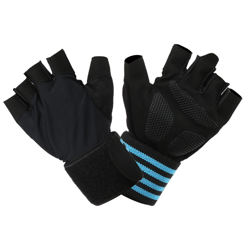 Half Fingers Gloves Breathable Anti Slip Wear‑Resisting Protective for Riding Cycling