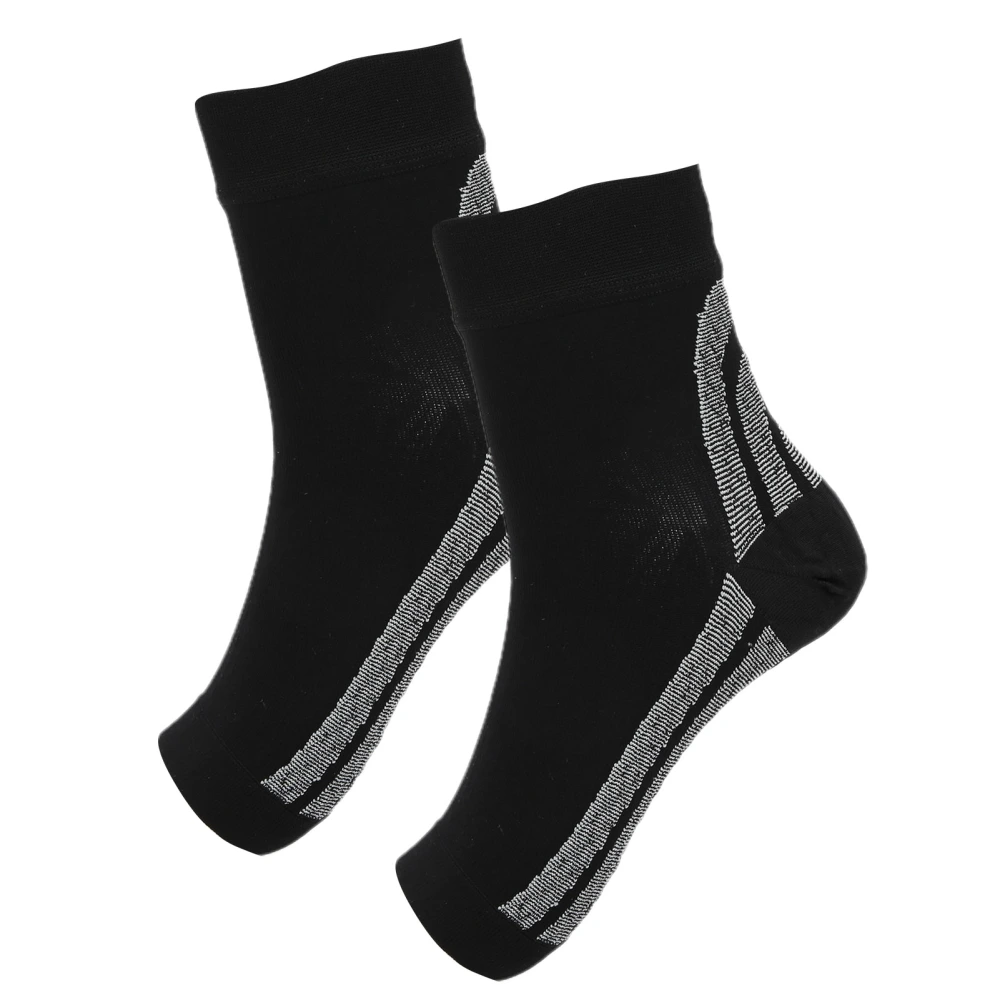 1Pair/Set Outdoor Sports Compression Foot Sleeves Plantar Fasciitis Socks Heel BraceL