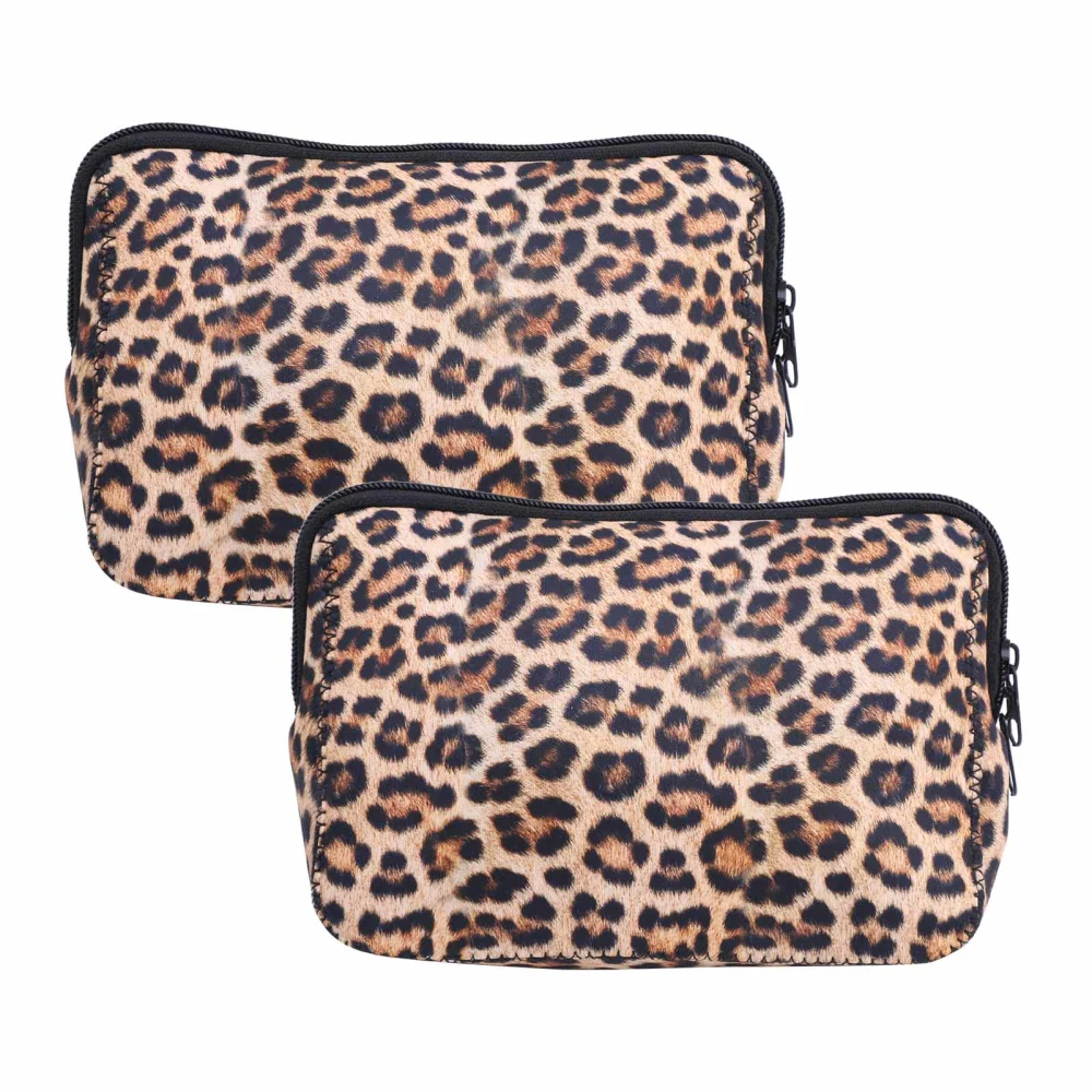 2pcs Outdoor Travel Neoprene Cosmetic Bag Makeup Case Pouch Portable Handbag OrganizerNo.3