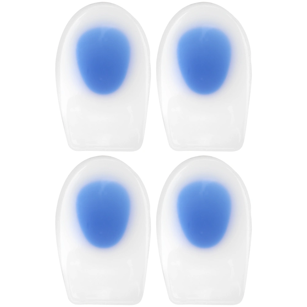 2 Pairs/Set Outdoor Shoe Heel Cushion Inserts Orthotic Silicone Heel Protective Cups Woman