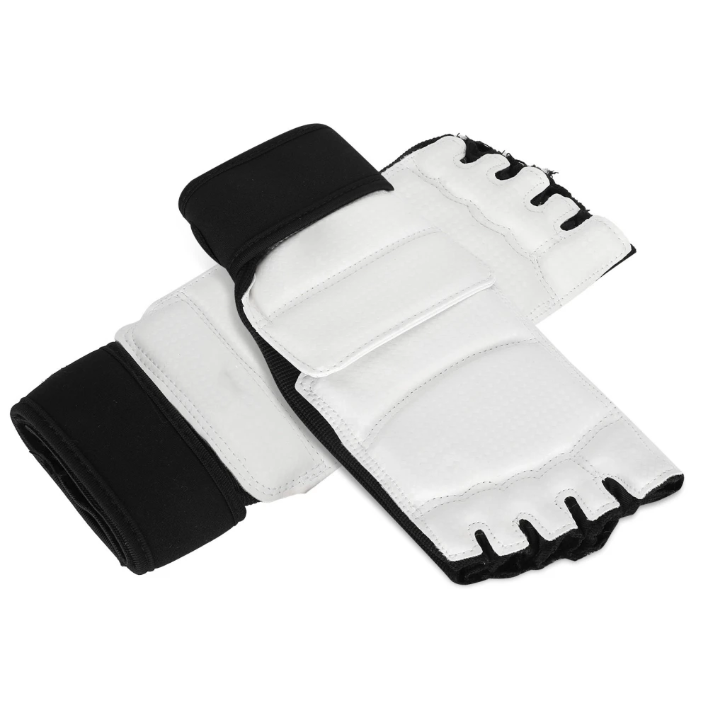 2pcs Taekwondo Foot Guard Boxing Protection Ankle Support for Adult Children Kickboxing Gym TrainingBlack and White L