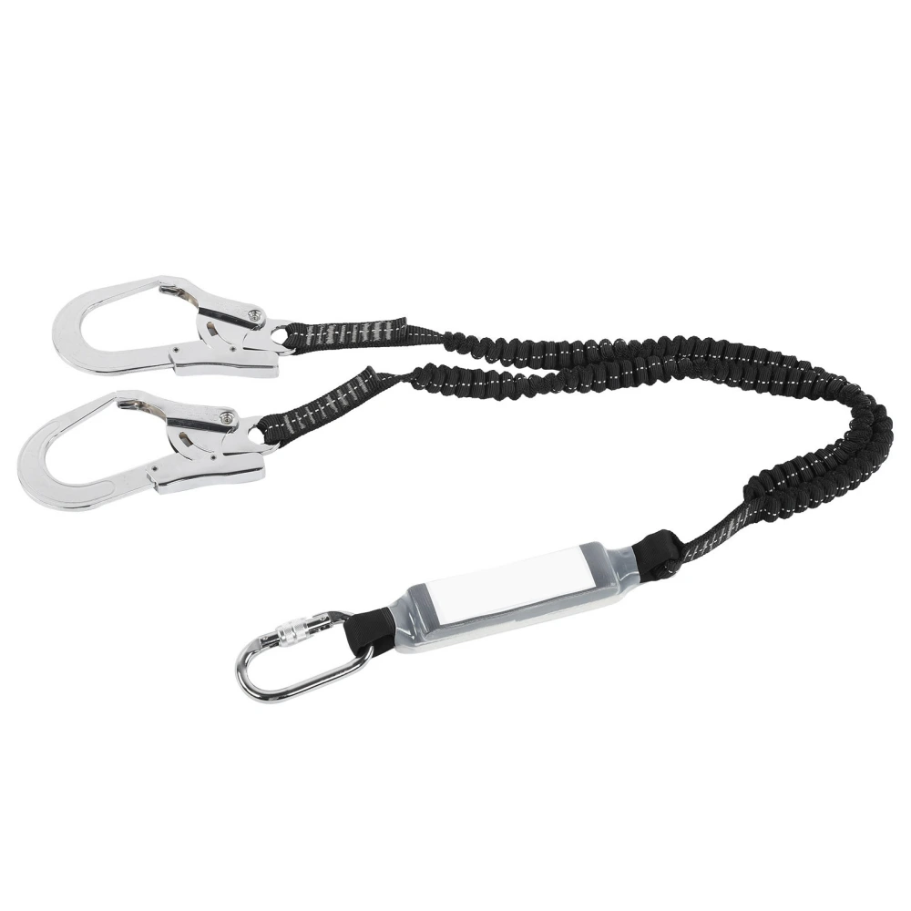 Working Aloft Double Steel Large Hook Elastic String Antifalling Safety Rope Belt