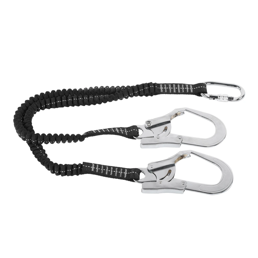 Double Steel Large Hook Elastic String Hook Safety Belt Highstrength Wearresistant