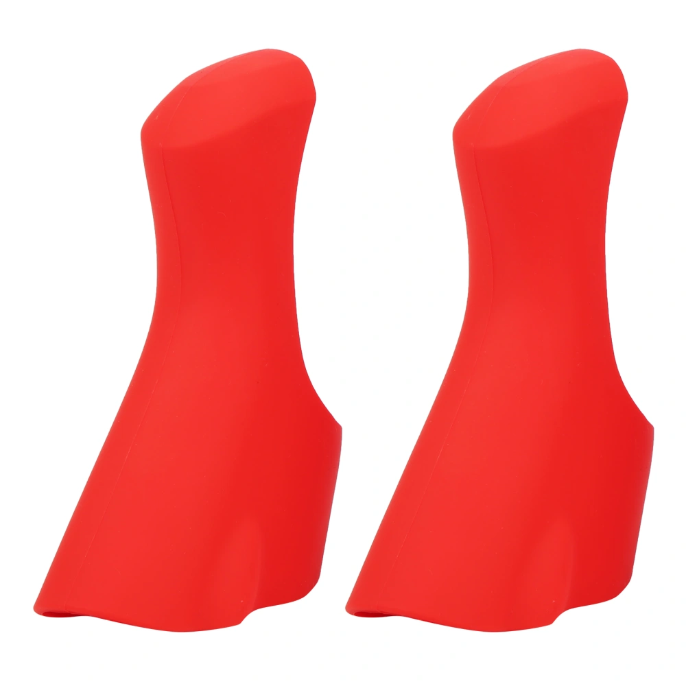 1Pair Bike Handlebar Cover Silicone Protective Comfortable Grips for Road Bicycle Cycling Accessory 4700 Rouge