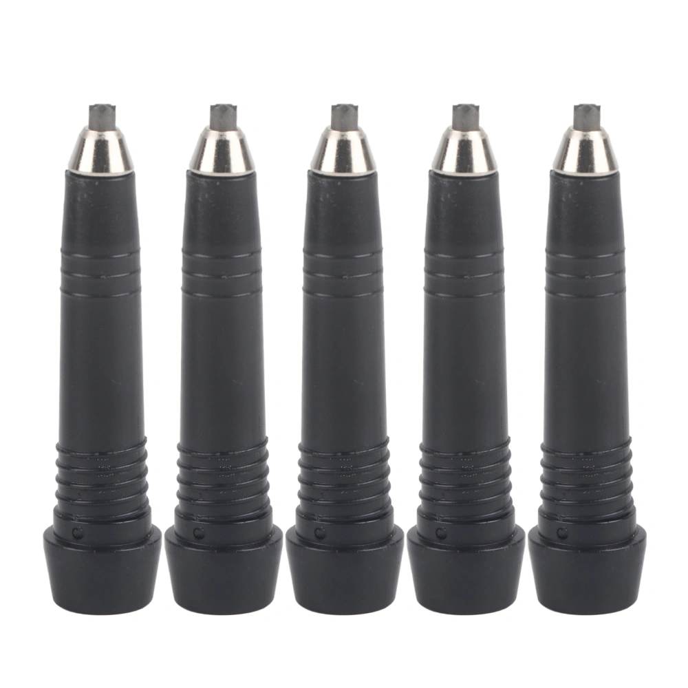 5pcs Alpenstocks Accessory Tungsten Manganese Steel Rod Tip Spare Foot Cover Black