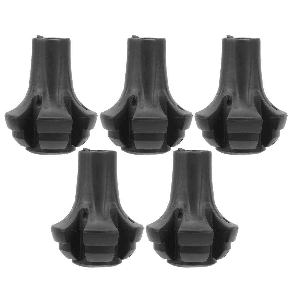 5Pcs Alpenstocks Accessory Round Foot Cover Stick Tip Protection Set Trekking Pole Case