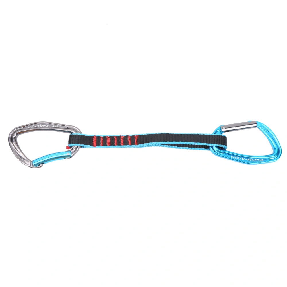 Camnal 38CM Safety Lock Extenders Straight Bent Carabiner Rock Climbing Quickdraw Sling