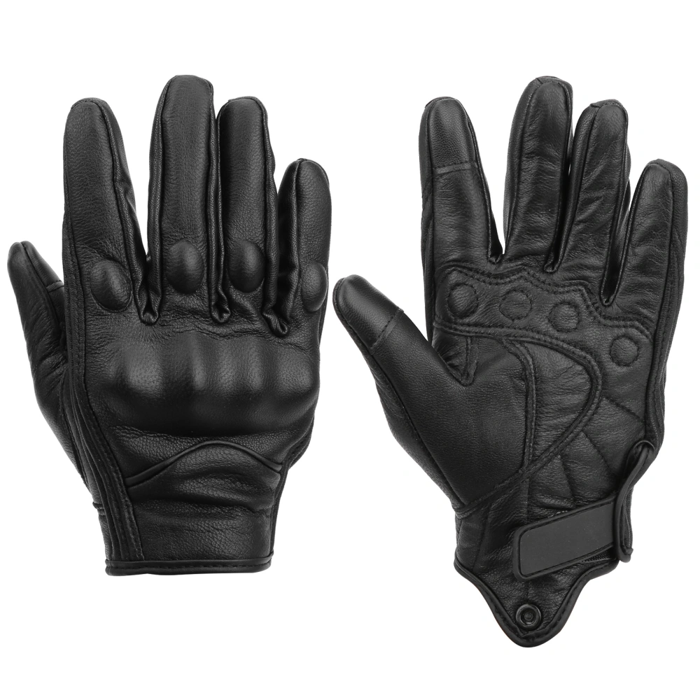 Outdoor Riding Bike Racing Motorcycle Protective Leather Gloves Warm Waterproof GlovesWithout Hole