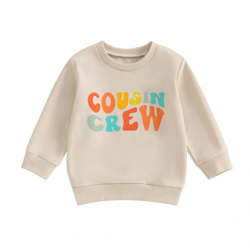 Baby Casual Sweatshirts Toddler Vintage Long Sleeve Pullovers Tops 