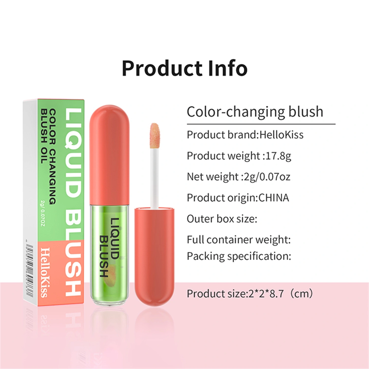Liquid Blush Lightweight Long Lasting Natural Make up Face Blush