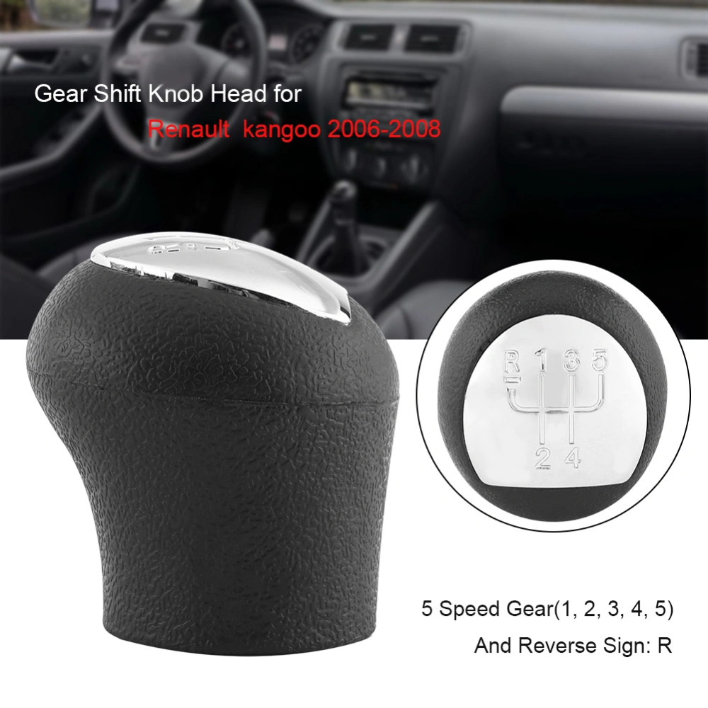 BuyWeek 5 Speed Car Gear Shift Shifter Knob Head For Renault Kangoo 2006-2008