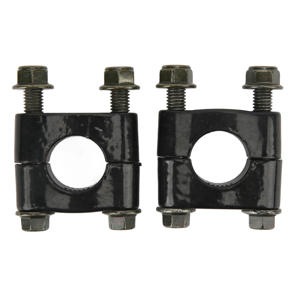 1 Pair 22mm Universal Handlebar Riser Clamp Single Hole Handle Bar Mount Clamp for Motorcycle