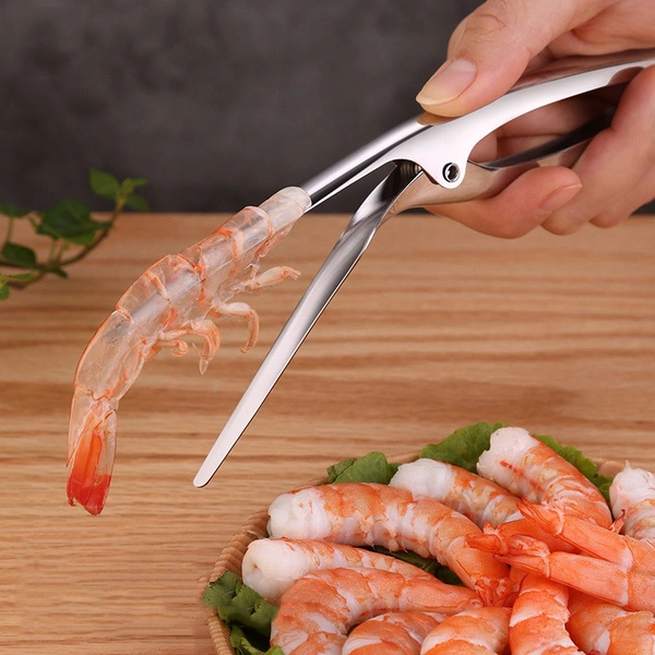 Shrimp Peeler Stainless Steel Prawn Shrimp Peeling Plier Deveiners Kitchen Crayfish Shrimp Stripping Peelers Peel Seafood Tools