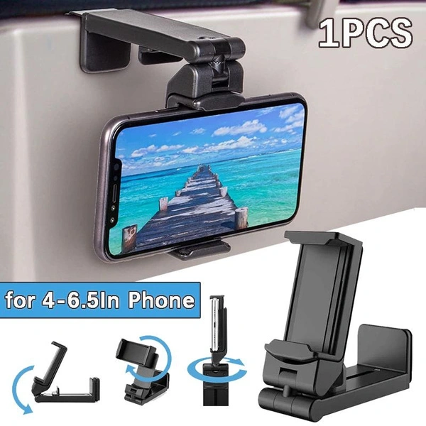 1PC Portable Phone Holder Travel Phone Stand Desk Foldable Adjustable Rotatable Selfie Clip Bracket for 4-6.5 In Phone