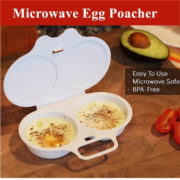 Microwave Egg Poacher Easy To Use Microwave Safe Egg Cooker With Lid Microwave Egg Maker Makes Perfect Eggs In Minutes Microwave Cookware