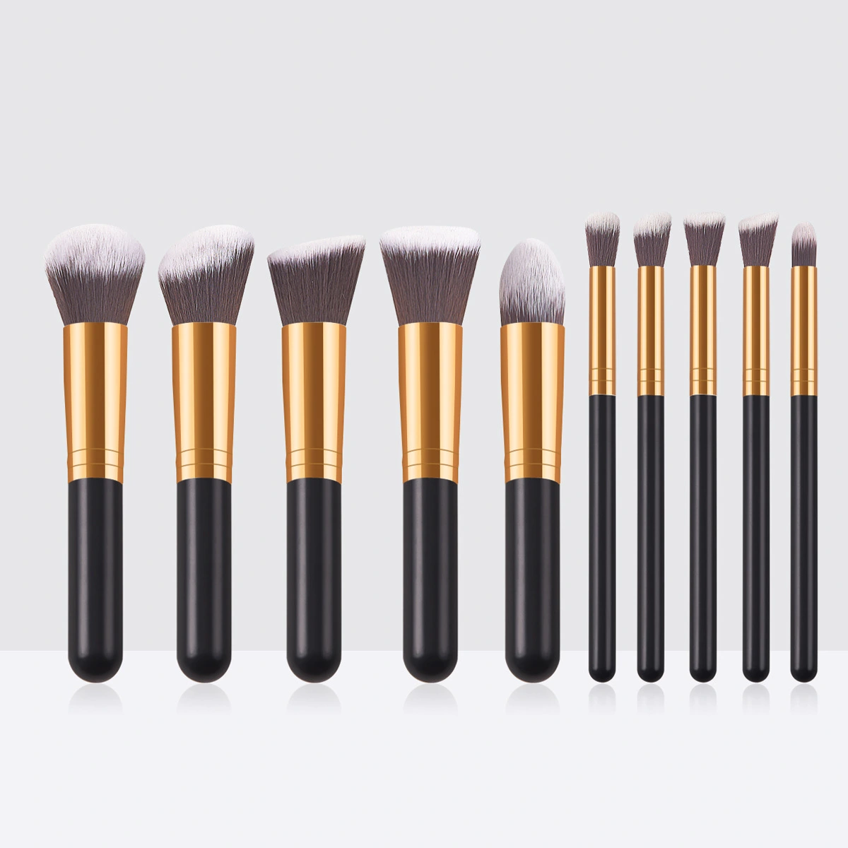 Portable Models 10 PCs 5 Big 5 Small Makeup Brushes Set