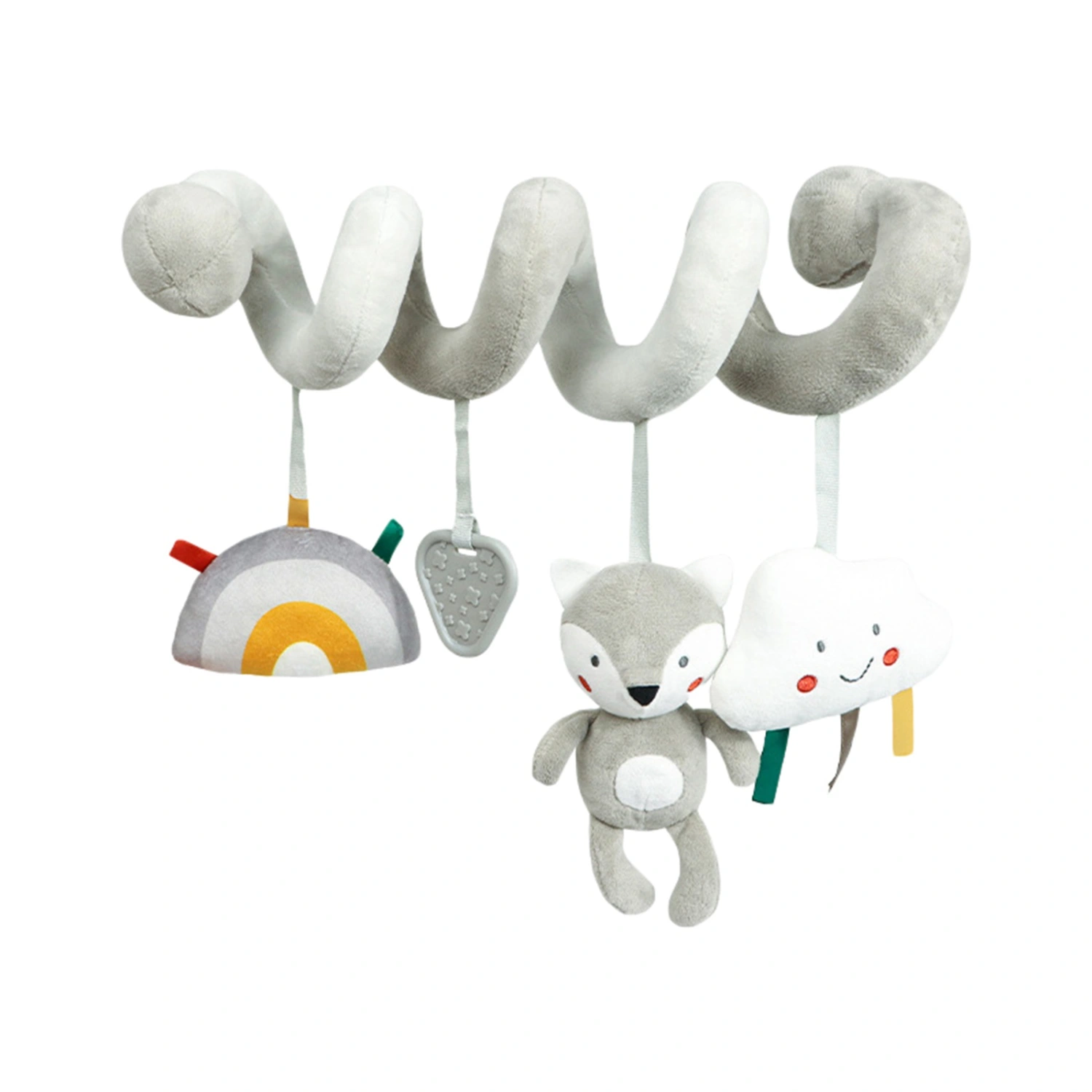 Baby Crib Toy, Cartoon Spiral Hanging Toy Educational Comfort Toy
