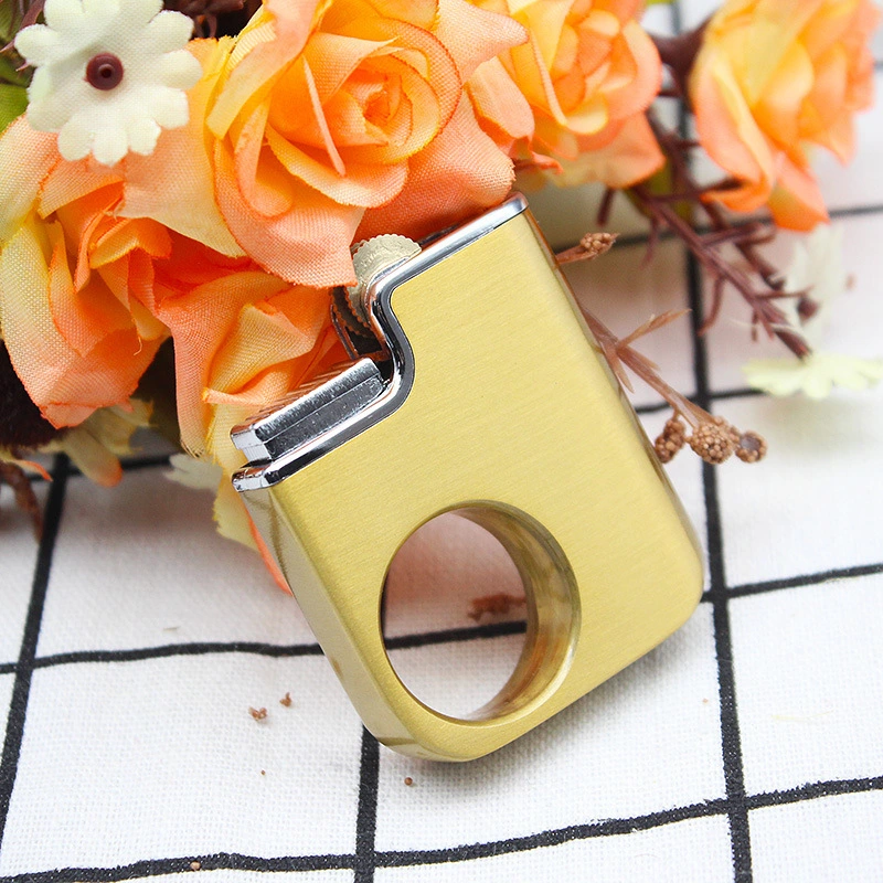 Fastened Ring Grinding Wheel Flame Lighter