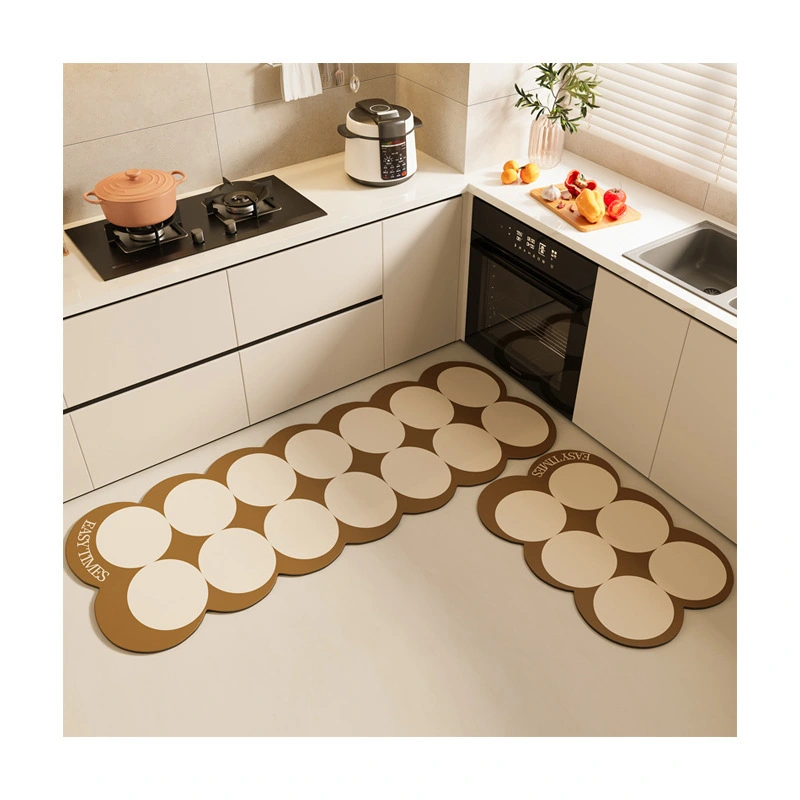 French Cream Style Kitchen Floor Mat Absorbent