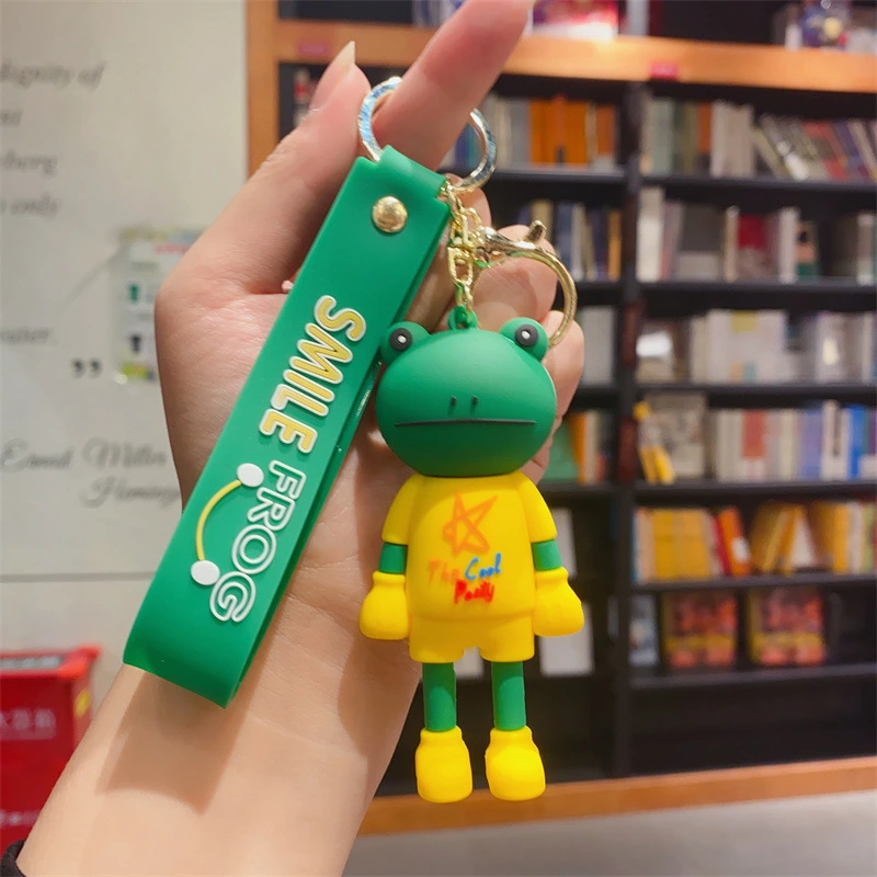 Creative Cartoon Long Leg Frog Shape Key Chain