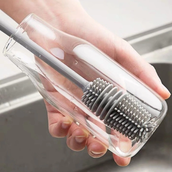 New Household Long-handled Cup Brush, Vacuum Flask, Water Bottle Cleaning Brush, Multifunctional Cup Brush Without Dead Ends