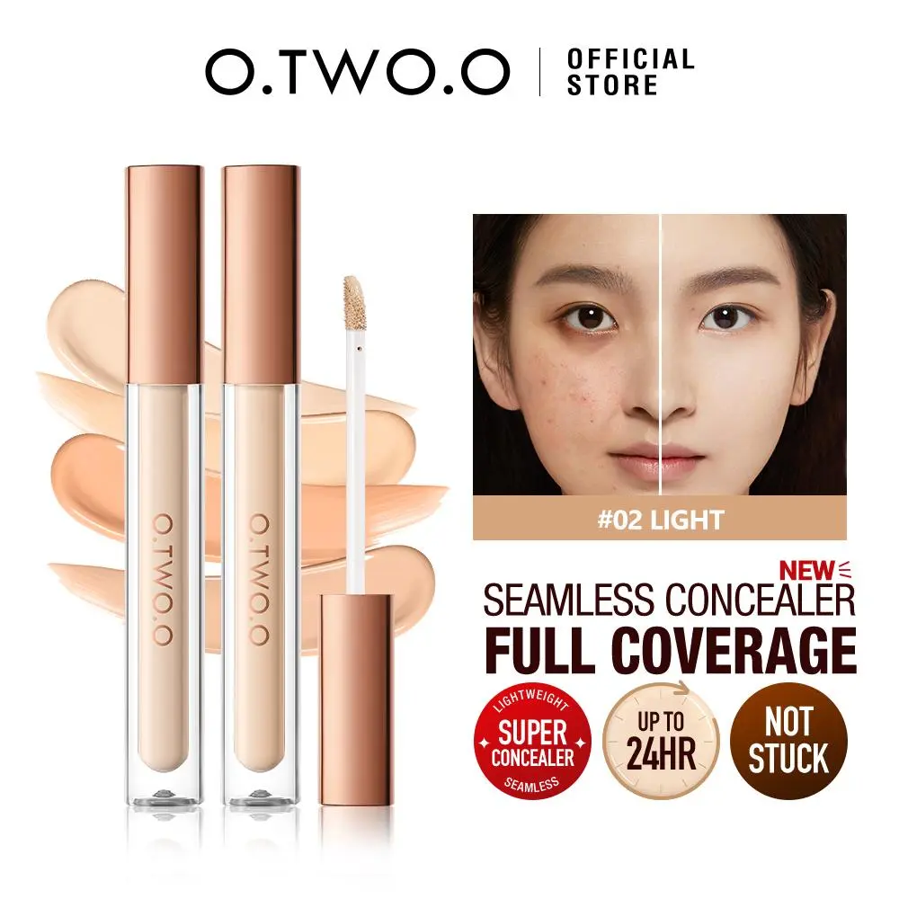 O.TWO.O Makeup Concealer Liquid Convenient Full Cover Eye Dark Circles Blemish 4 Colors