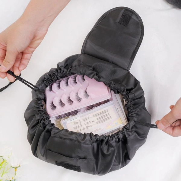 1Pc Women Drawstring Cosmetic Bag Travel Storage Makeup Bag Organizer Female Make Up Pouch Portable Waterproof Toiletry Beauty Case