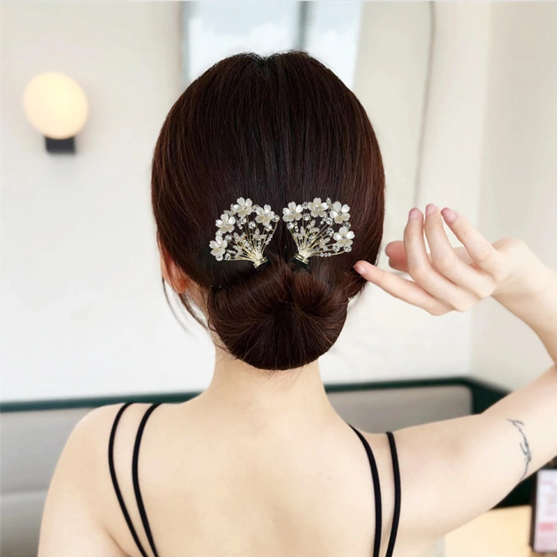 Hand-woven Bud-like Hair Style Updo Hair Rod Hair Accessories