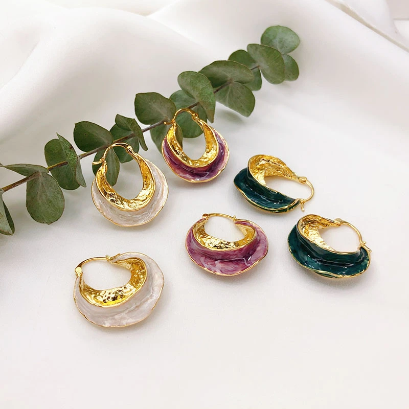 Fashion Enamel Glaze Enamel Earrings