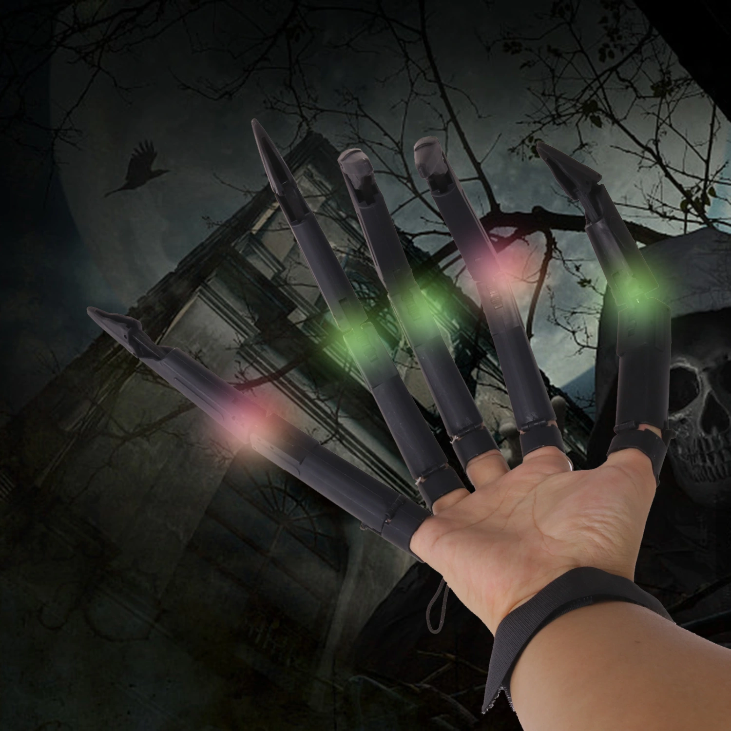 Halloween Finger Joint Glow Claw Party Prop