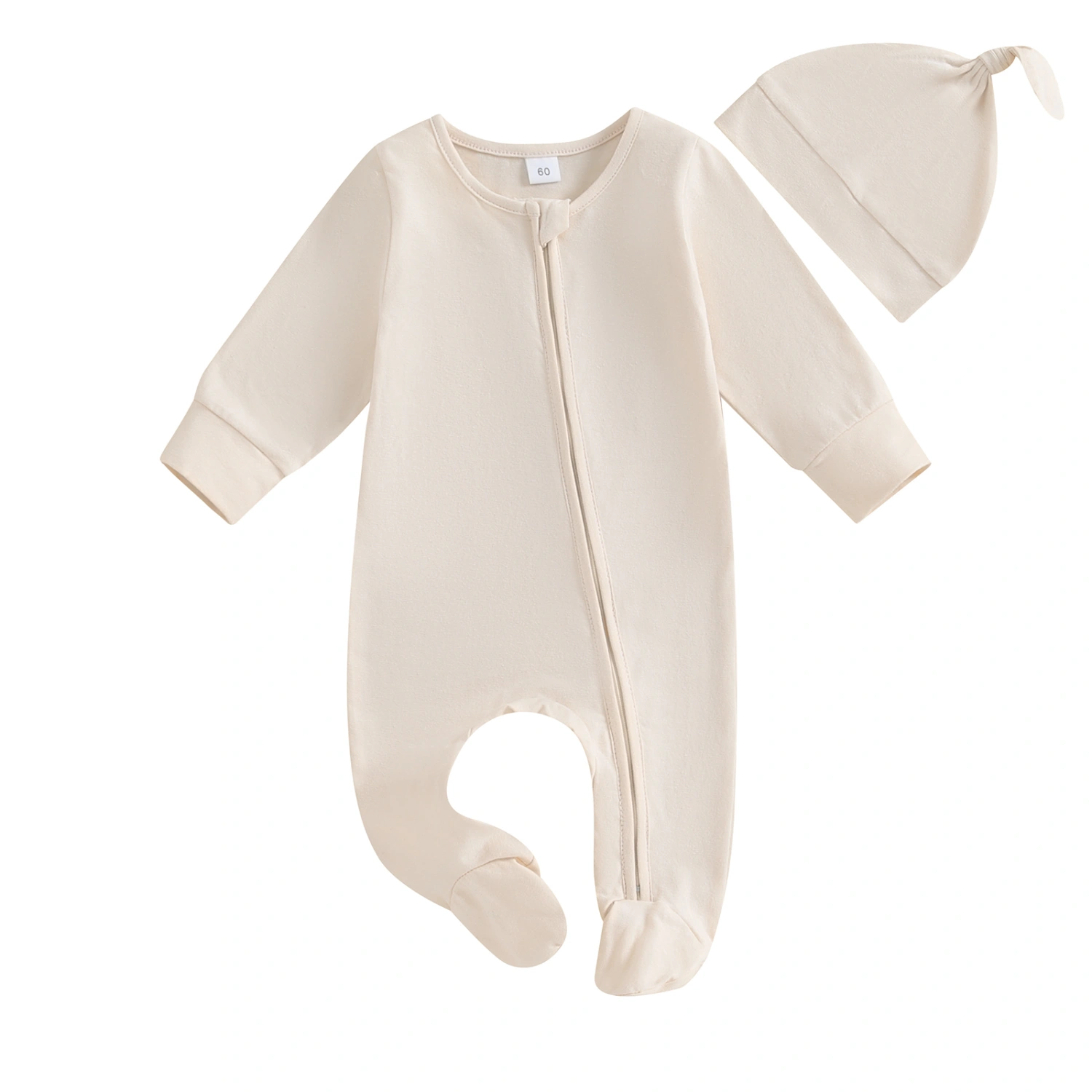 Baby Girls Boys Footies Rompers Infant Clothes Bodysuits with Hat