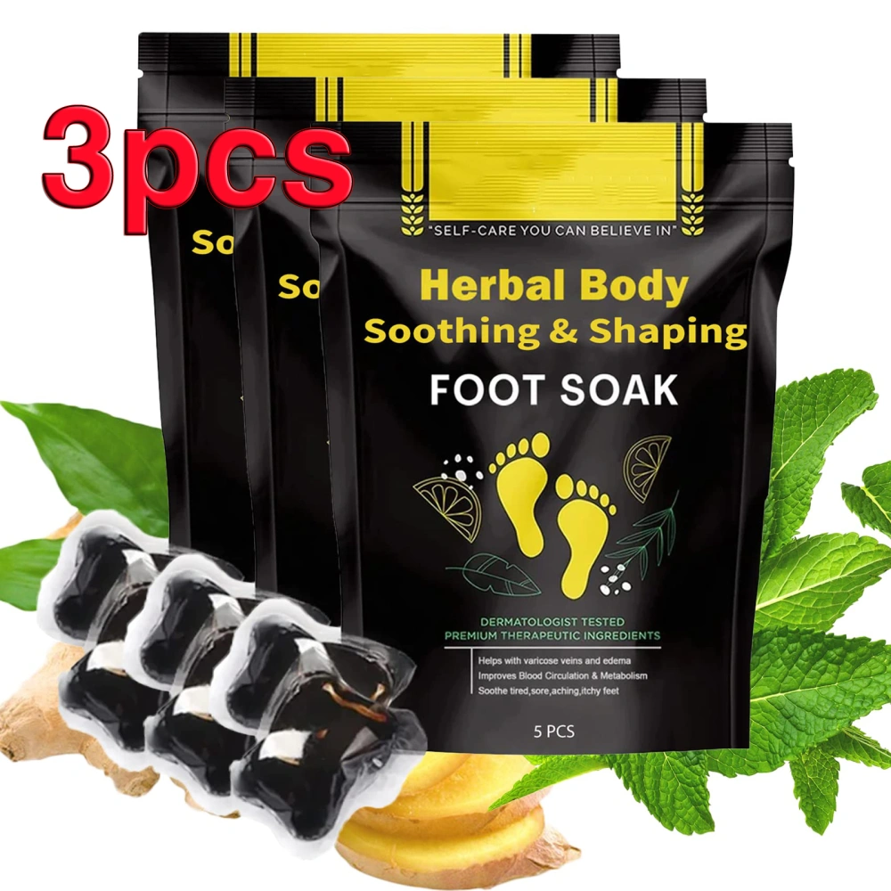 15Pcs Detox&Shaping Cleansing Foot Soak Beads, Herbal Detox Cleansing Foot Soak Beads Body Detox (3PCS)