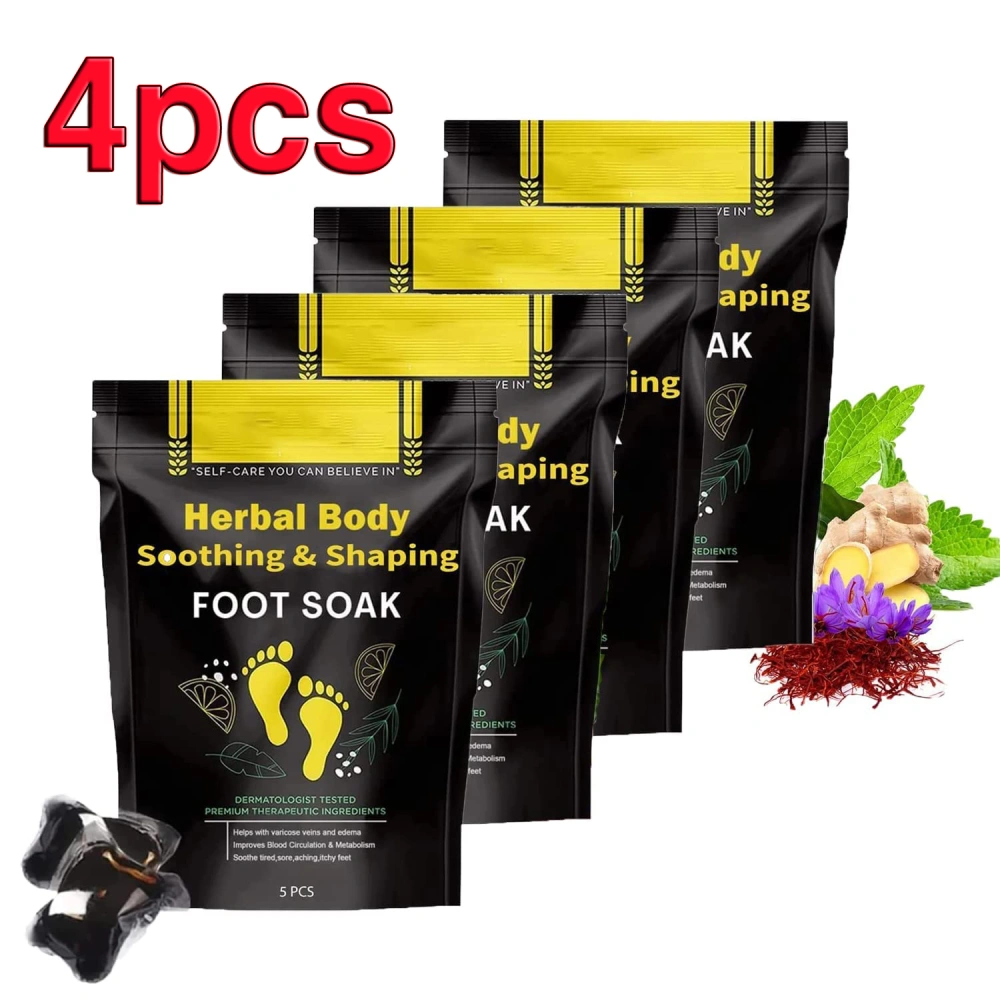 Herbal Detox&Shaping Cleansing Foot Soak Beads (4 Packs / 20 PCS)